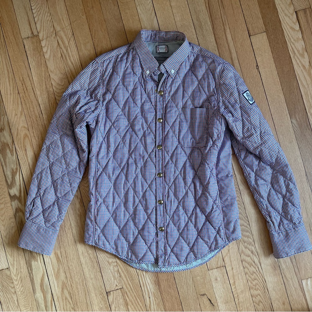 Moncler Gamma Bleu Down Quilted Button Down